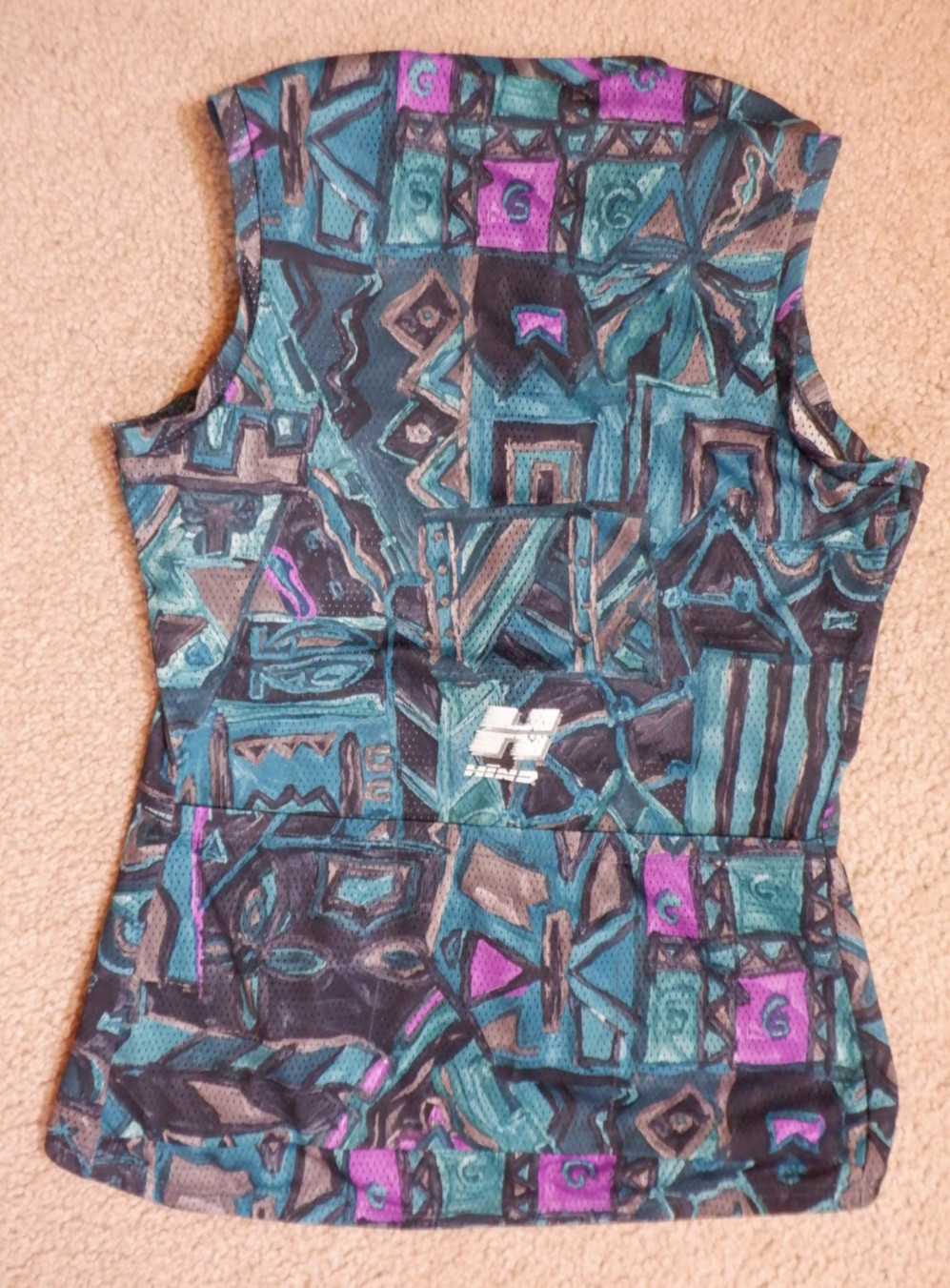 HIND Cycling Jersey 1/2 Zip Sleeveless, Womens size Medium