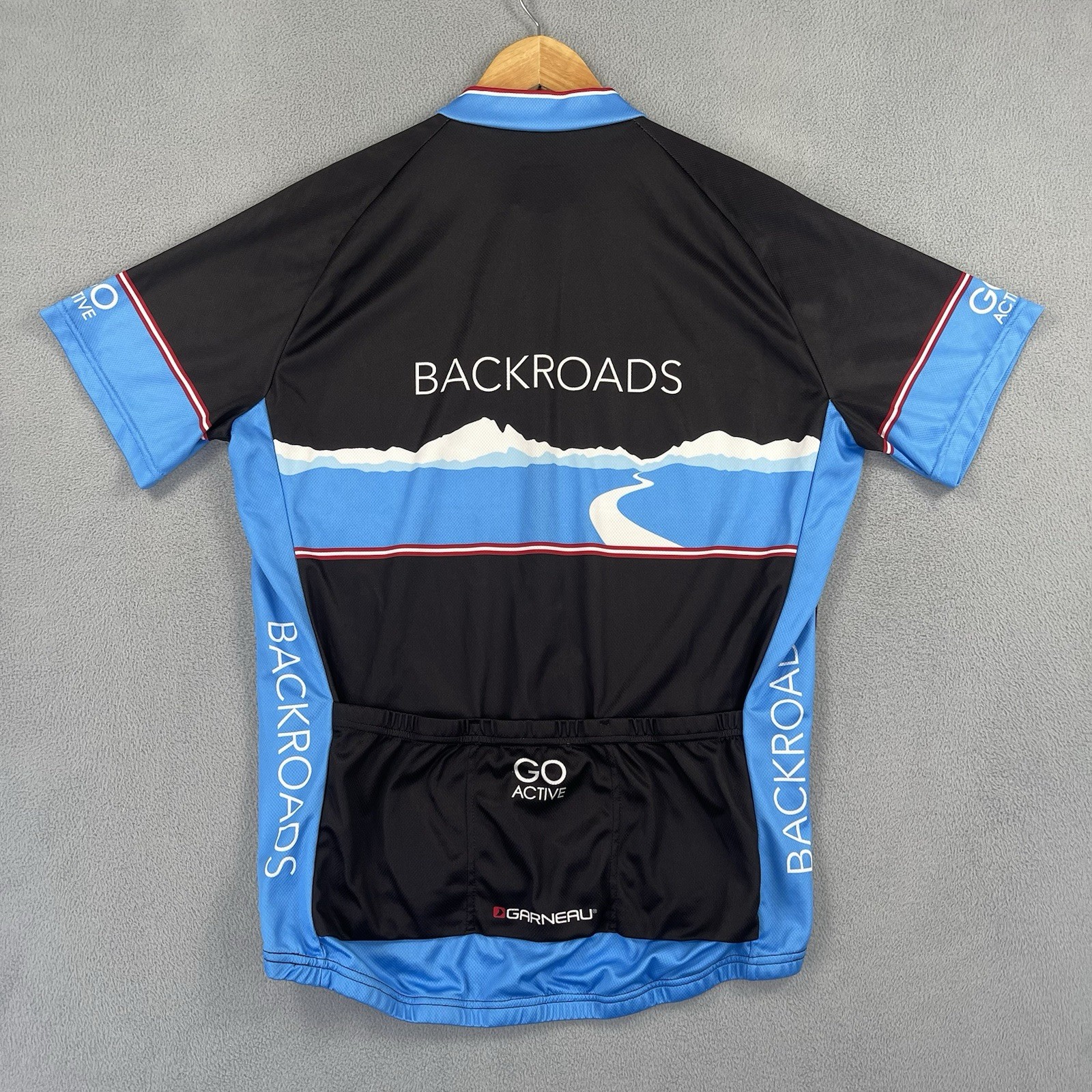 Louis Garneau Cycling Jersey Men XL Black Full Zip Short Sleeve Performance 3