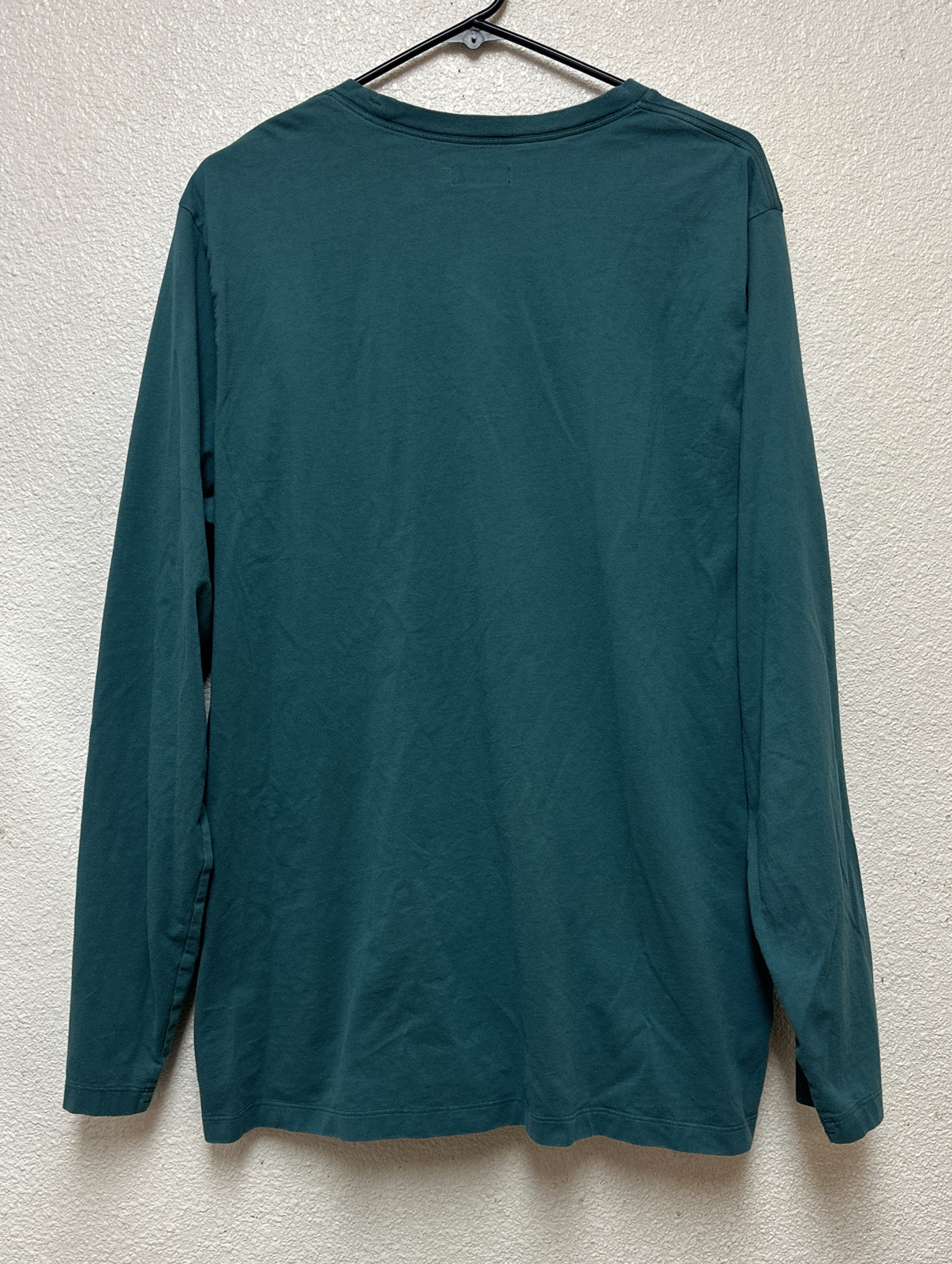 RAPHA MEN’S TRAIL LONG SLEEVE T-SHIRT In Blue Green Sz XXL 100% Cotton