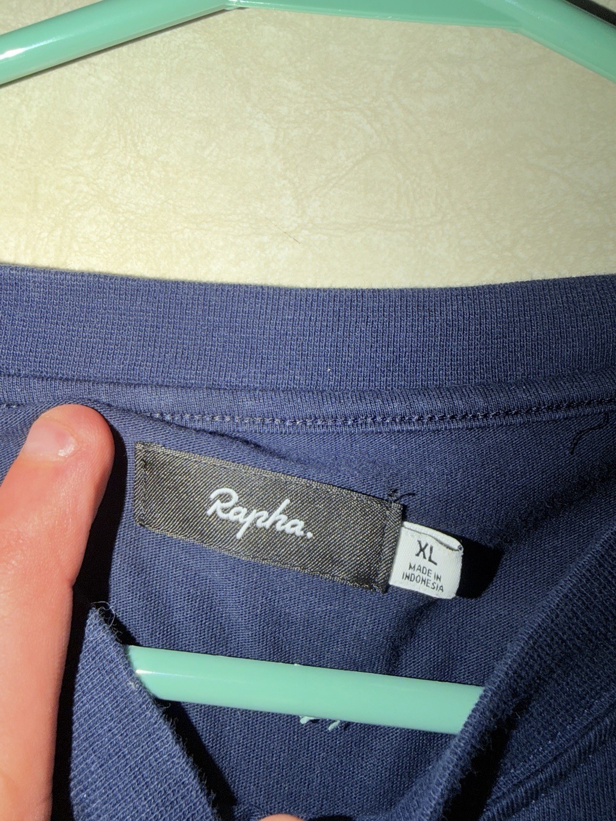 Rapha Cycling Cotton Tee Shirt XL Navy Blue Casual Wear Short Sleeve