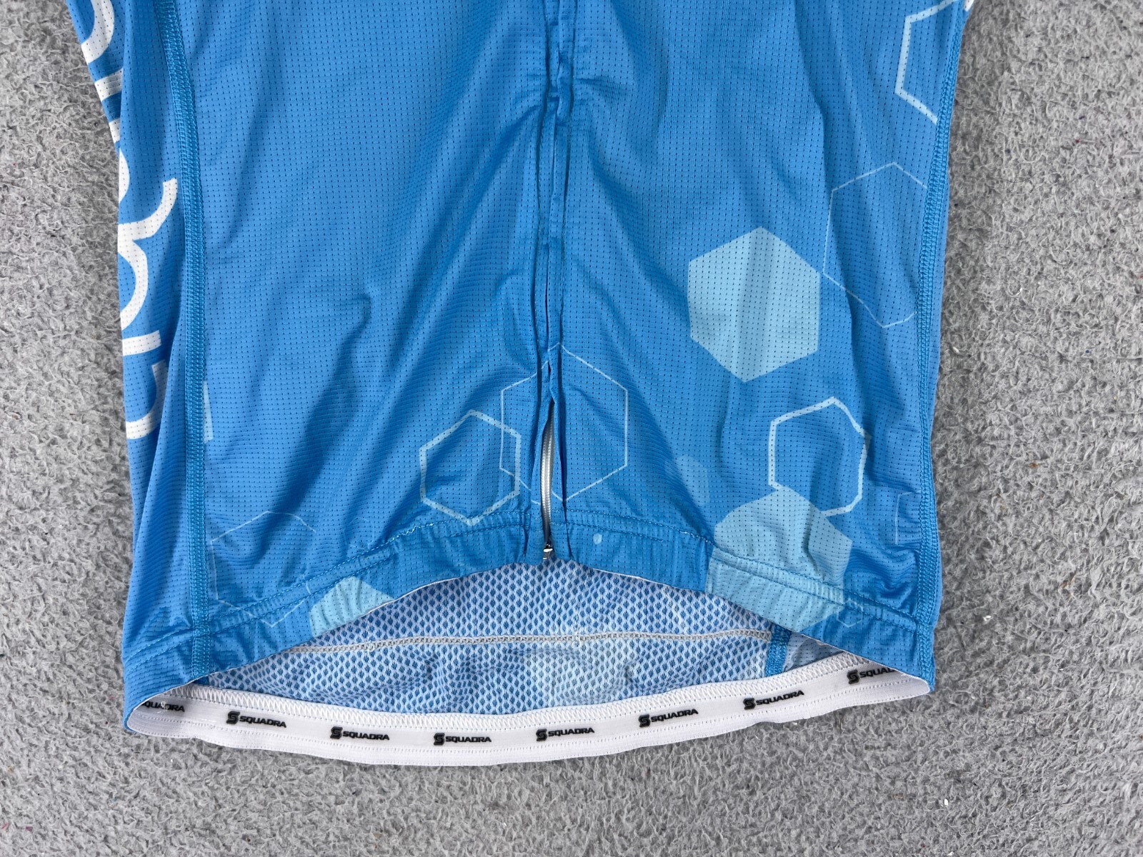 Squadra Jersey Womens Blue Full Zip Pro Issue Aquilo 100% Polyester Pockets READ