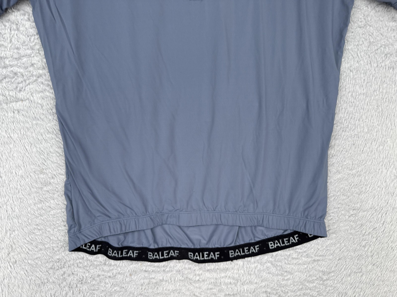 Baleaf Cycling Jersey Shirt Mens Large Gray Blue Half Zip Short Sleeve Bike
