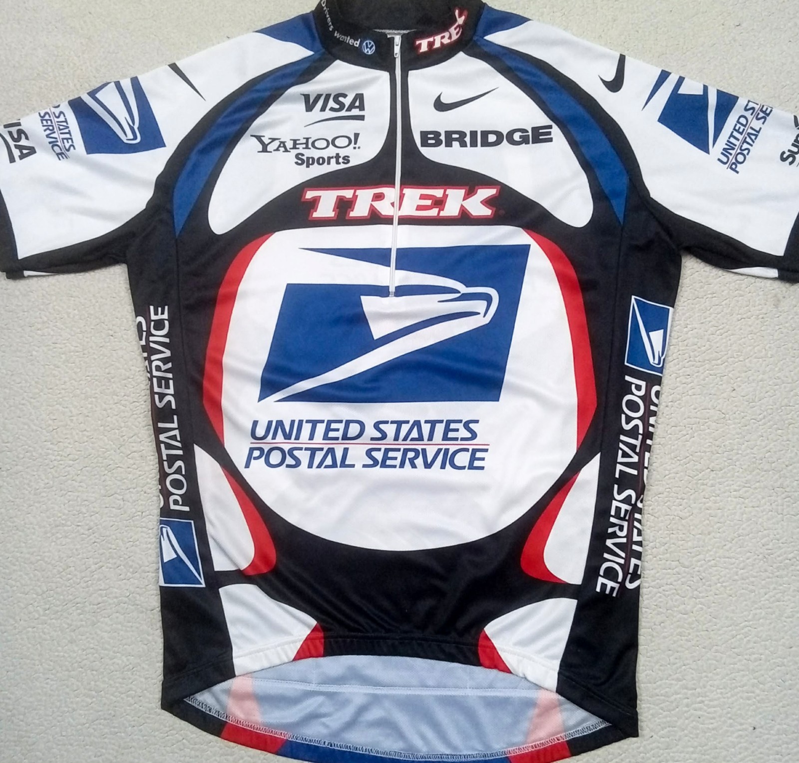 VTG 2000 USPS Postal Service TREK nike Cycling Jersey — Lance ARMSTRONG — fits L