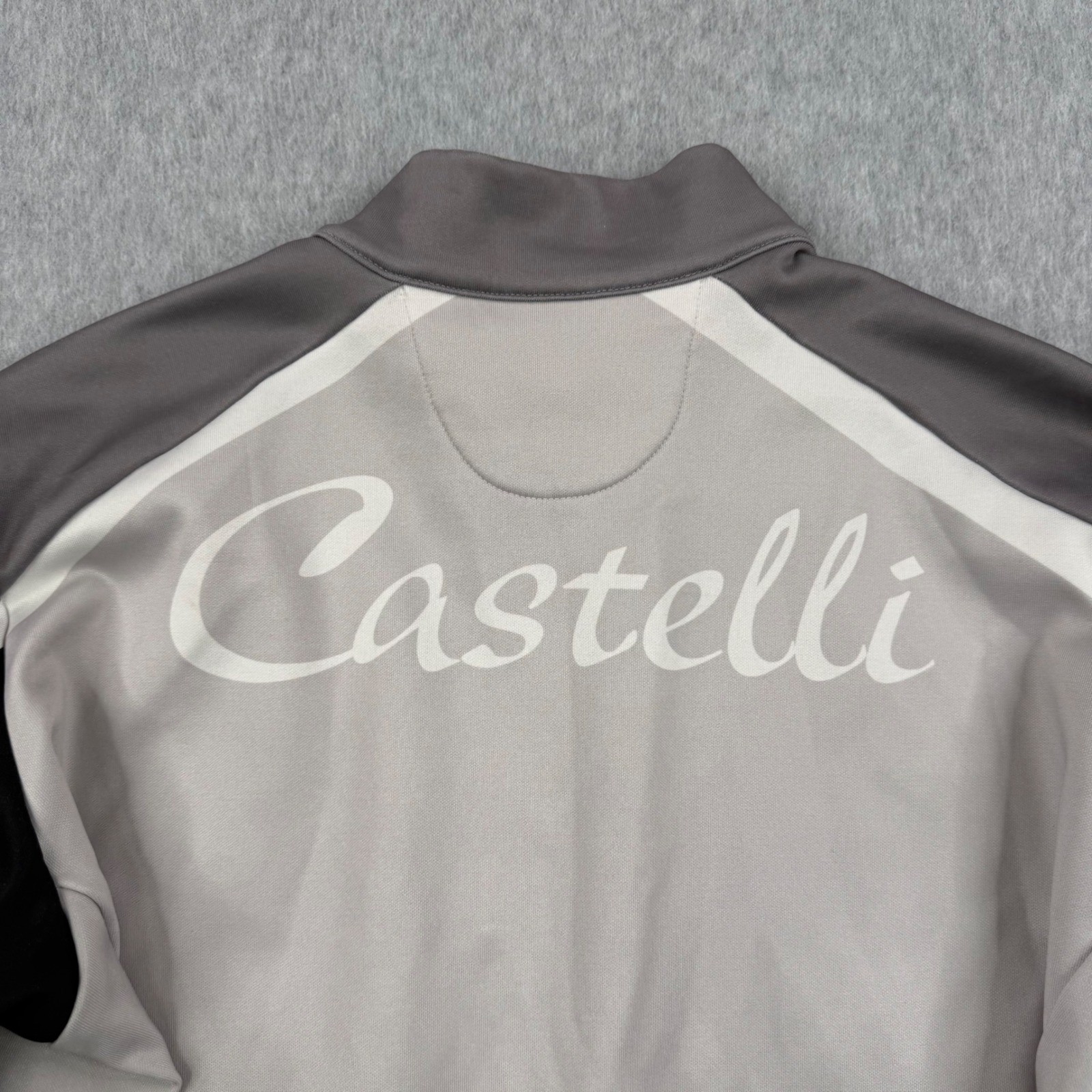 Castelli Cycling Jersey Womens Large Black Long Sleeve Full Zip Scorpion Logo