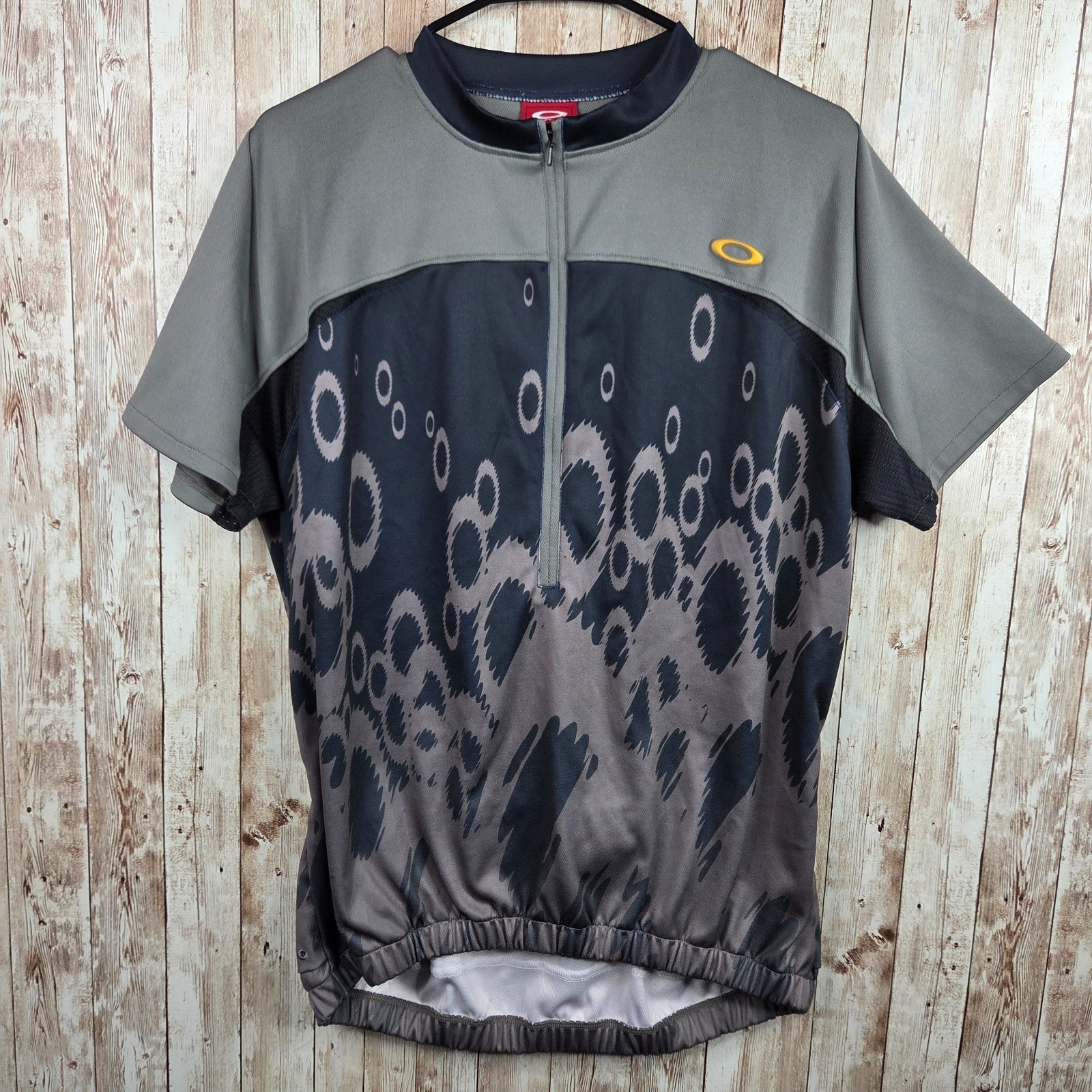 Vintage Oakley Cycling Jersey Size L Tactical Field Gear Scatter Logo Gorpcore