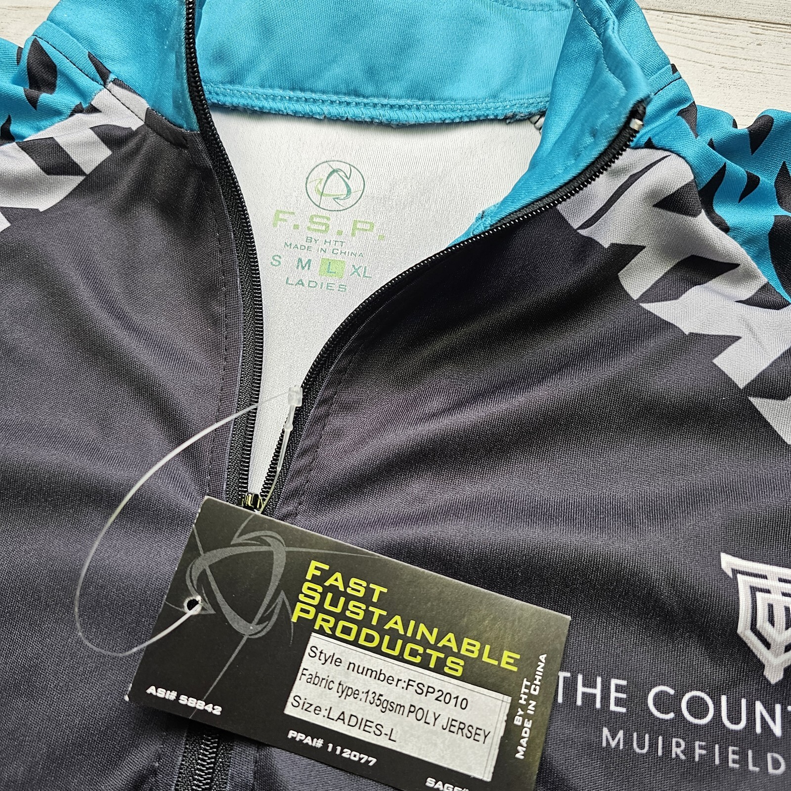 Ladies LG Country Club Muirfield Village Women 1/4 Zip Spin Biking Top Cycling