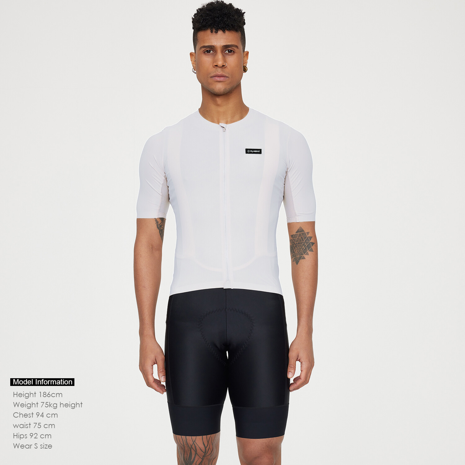 Men Summer Cycling Jersey Short Sleeve UPF50+ MTB BikeJersey activewear