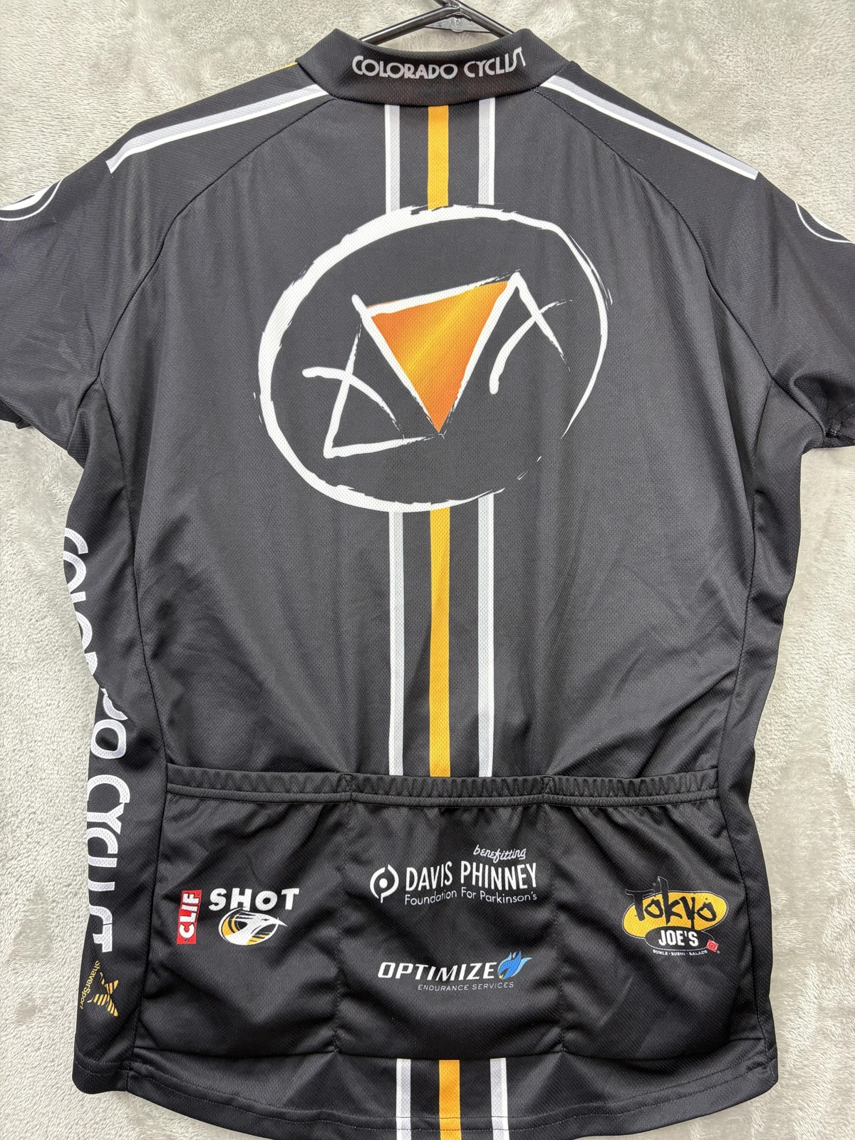 ShaverSport Cycling Jersey Womens Large Black Colorado Cyclist Copper Triangle