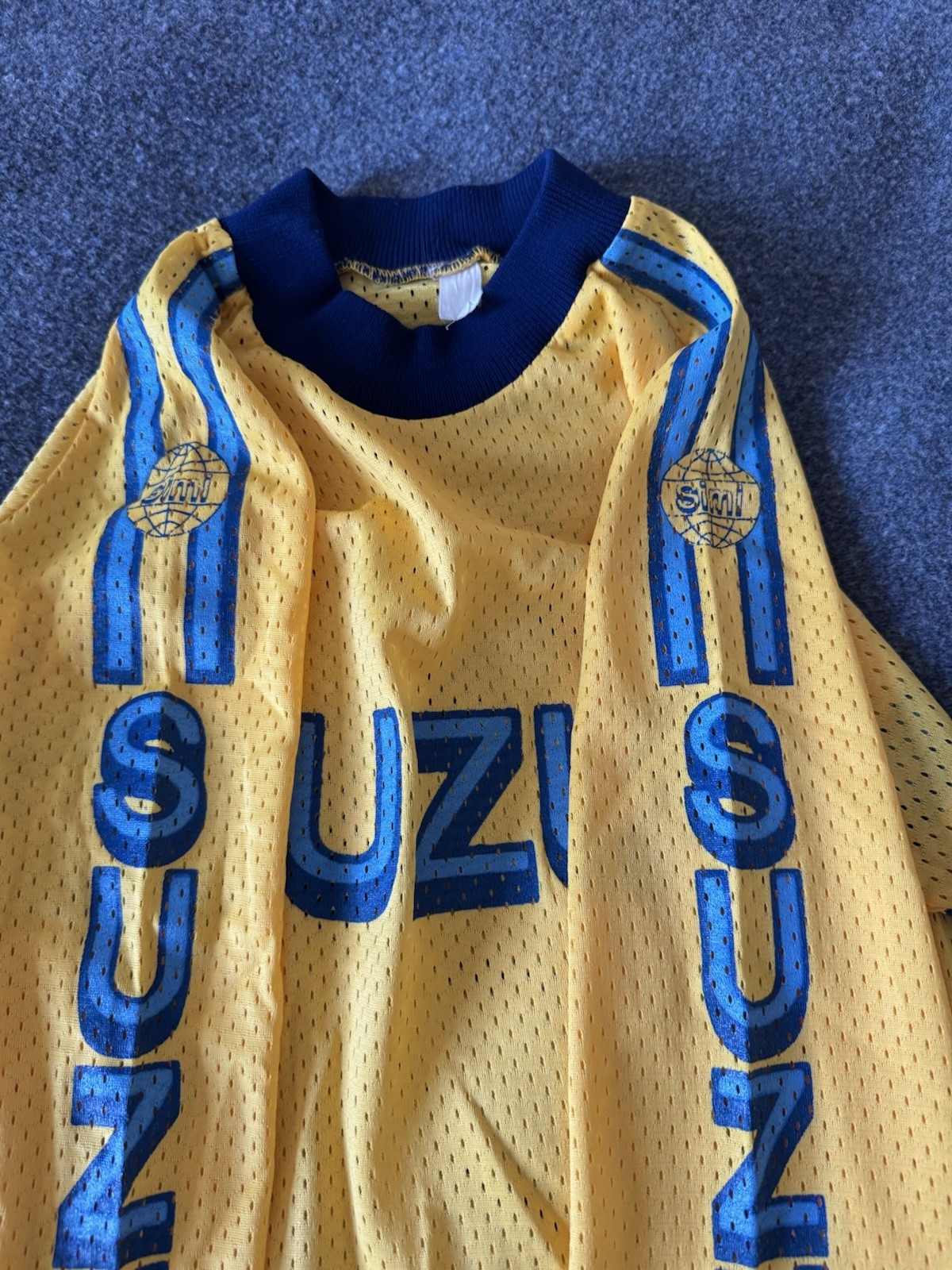 VTG Suzuki BMX Motocross Padded Mesh Long Sleeve Jersey – S/M Small Medium