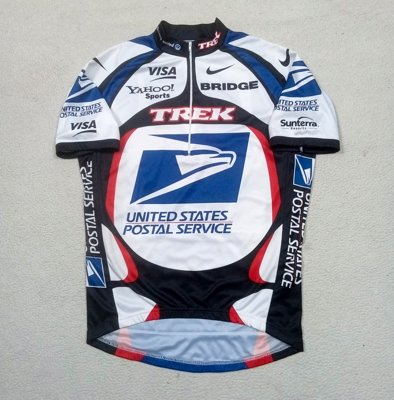 VTG 2000 USPS Postal Service TREK nike Cycling Jersey — Lance ARMSTRONG — fits L