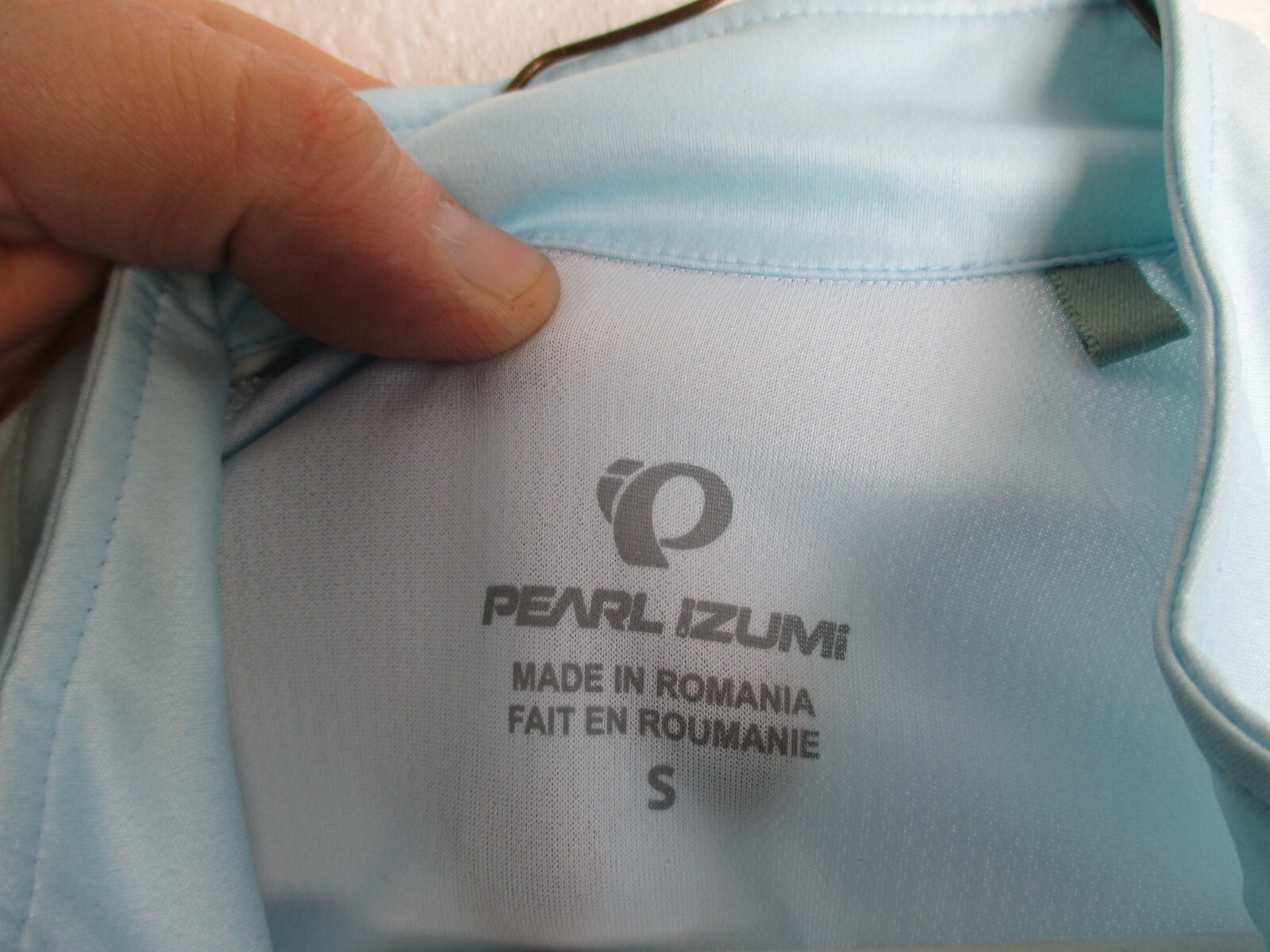 Pearl Izumi jersey Jacket cycling top full zipper Light Blue Women S NWOT Nylon