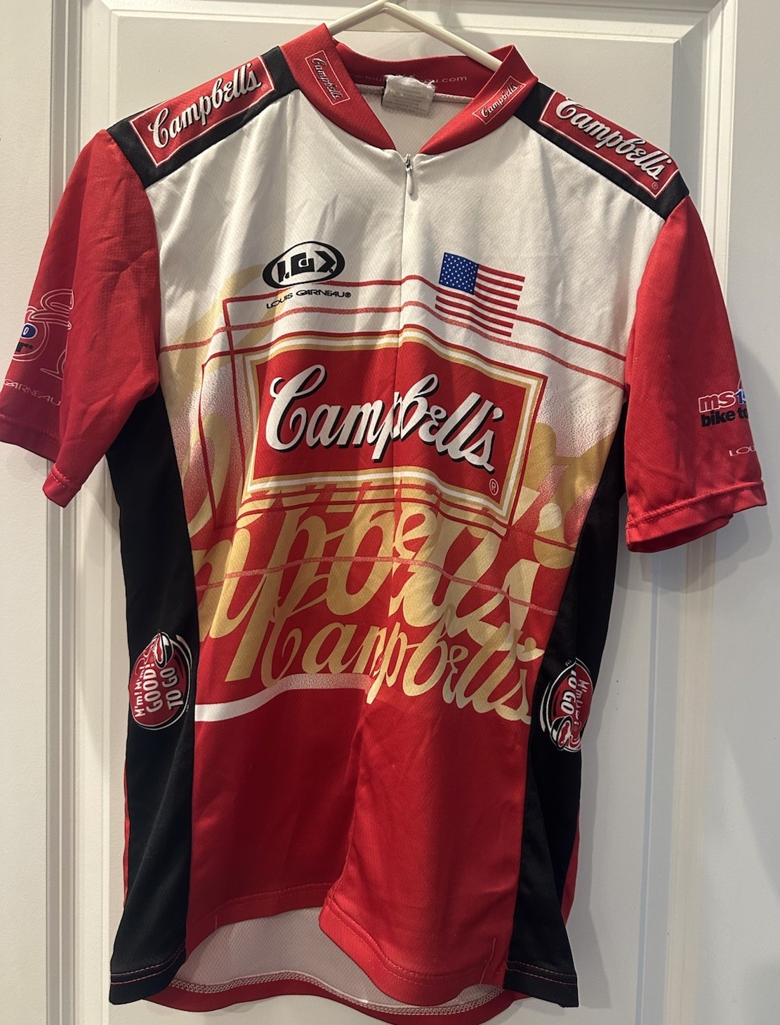 Lois Garneau Cycling Jersey Size Men’s Small 38 “ Chest Measurement