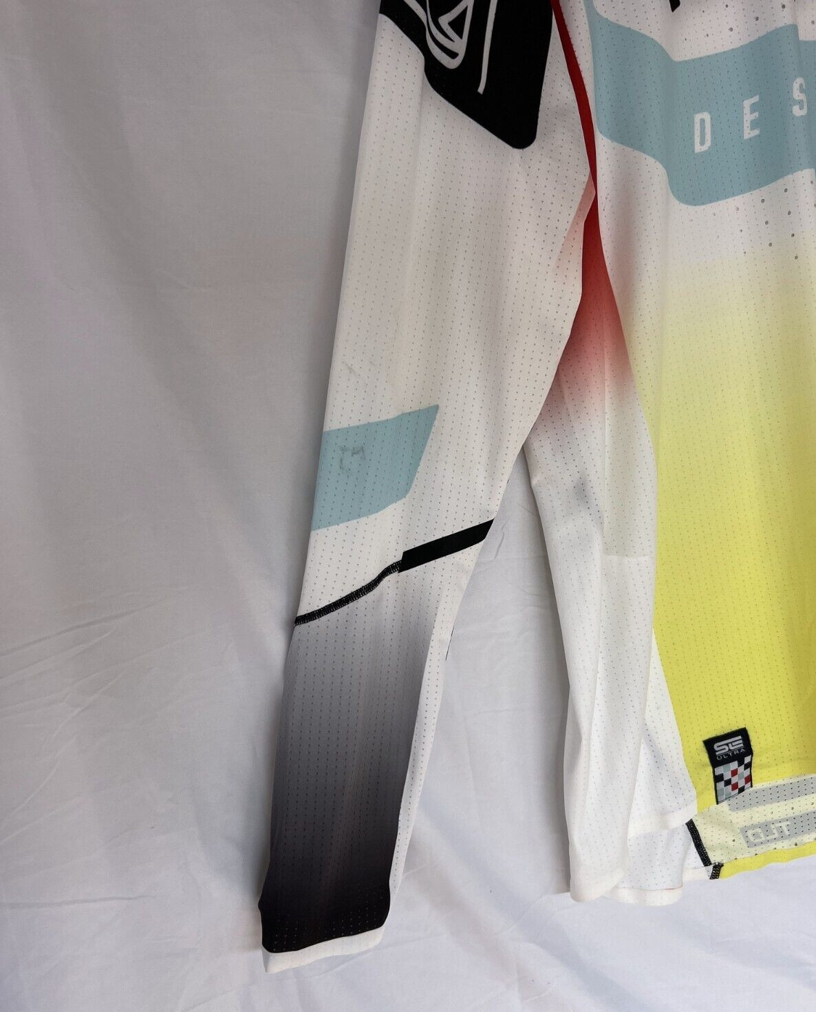 Troy Lee Designs TLD Mens Se Ultra Bike Jersey Acid Yellow/Red Large CLOSEOUT