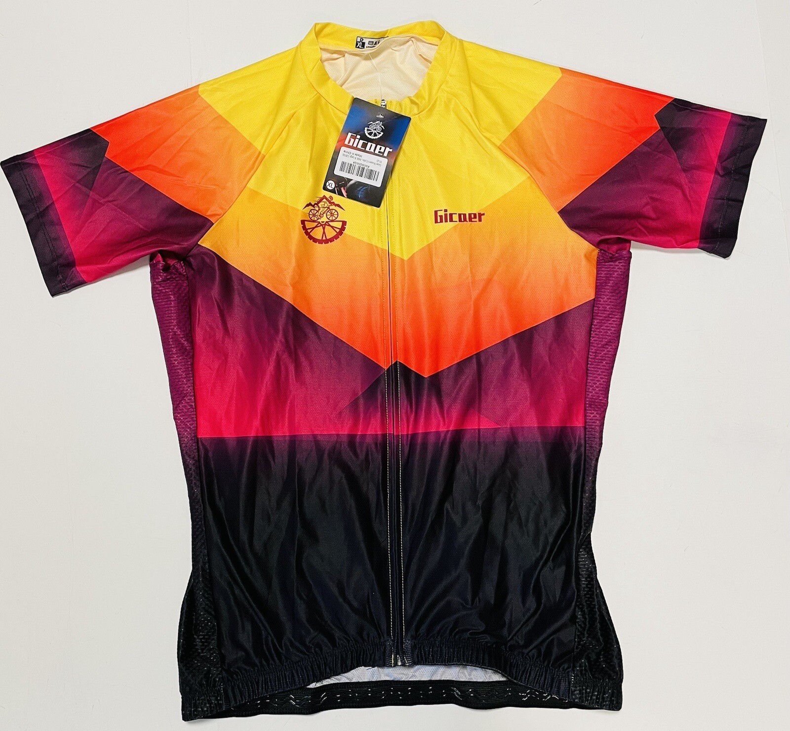 Women’s bike cycling shirt size XL short sleeve Ombre Jersey GICAER NEW (ss42)