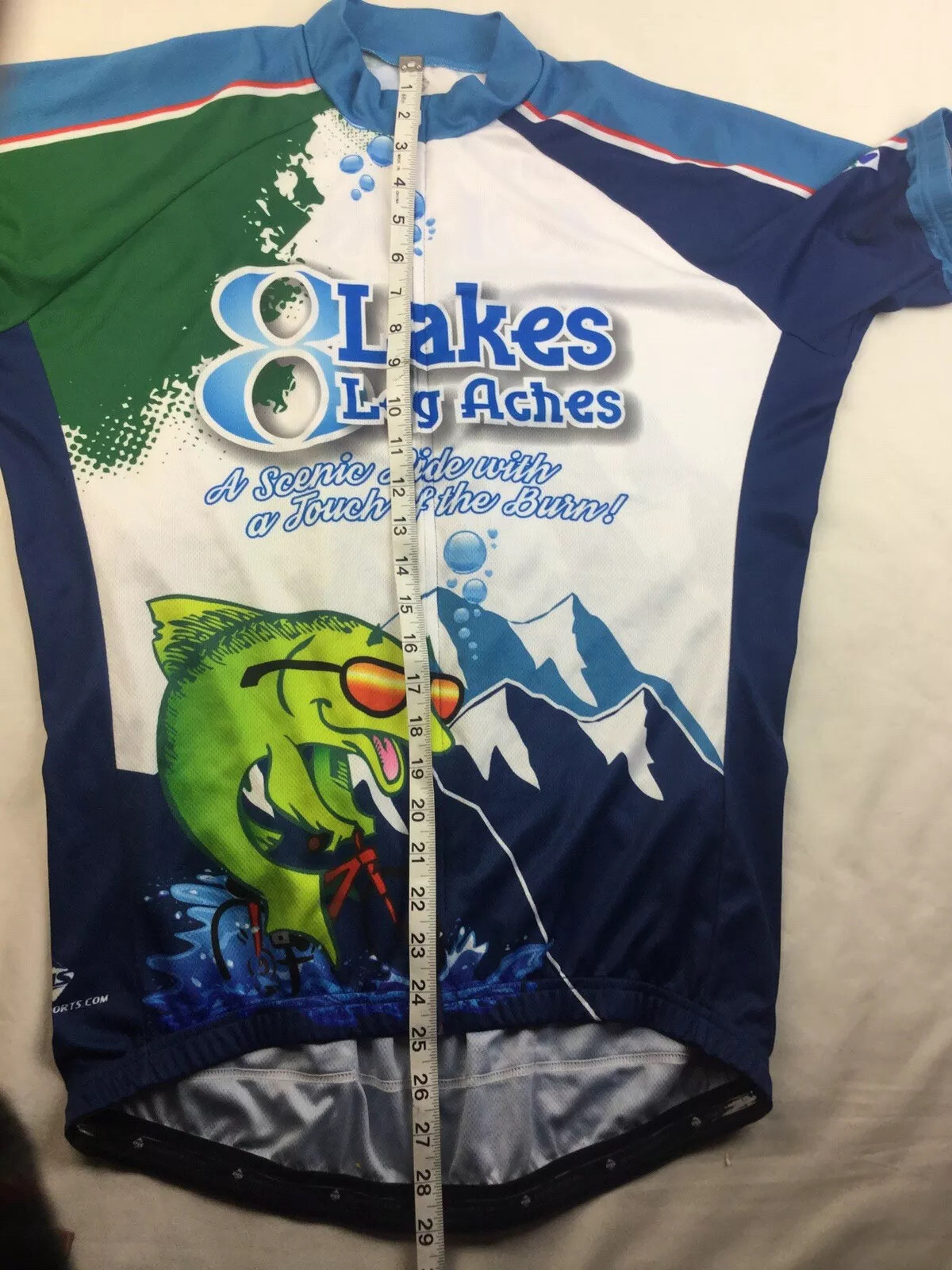 Peak1Sports Cycling Jersey Bike Unisex L 8 Lakes Spokane 2019