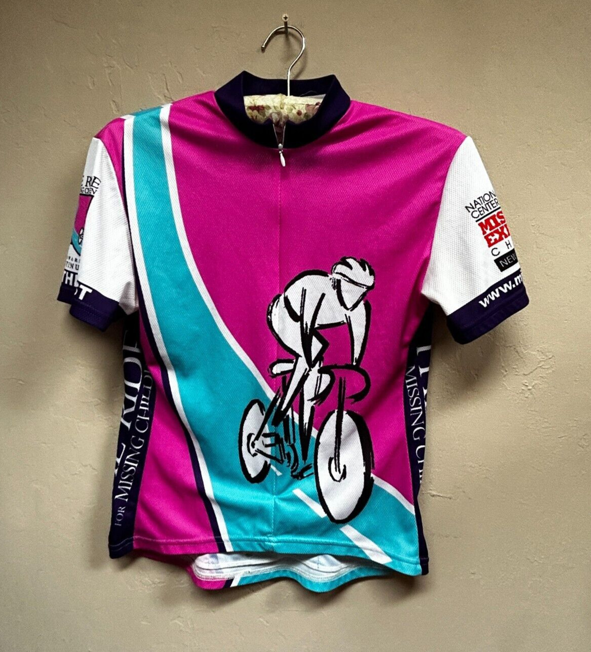 Voler Club Set-in Women’s Large Zip Front Short Sleeve Cycling Jersey Pink