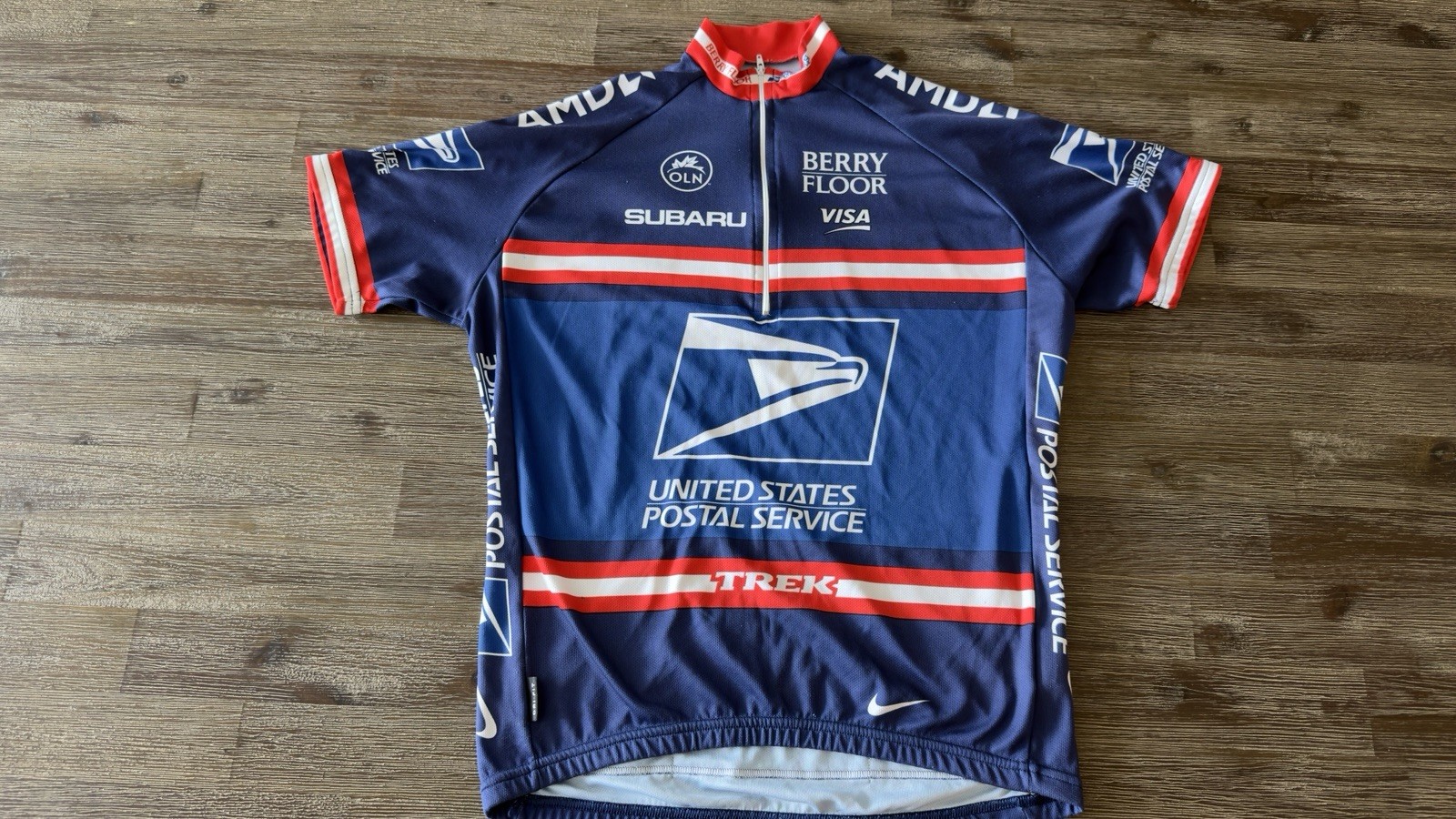 Men’s Cycling Jerseys Size LARGE, Lot Of 6: USPS, BMC,Castelli, Cycology, Trek