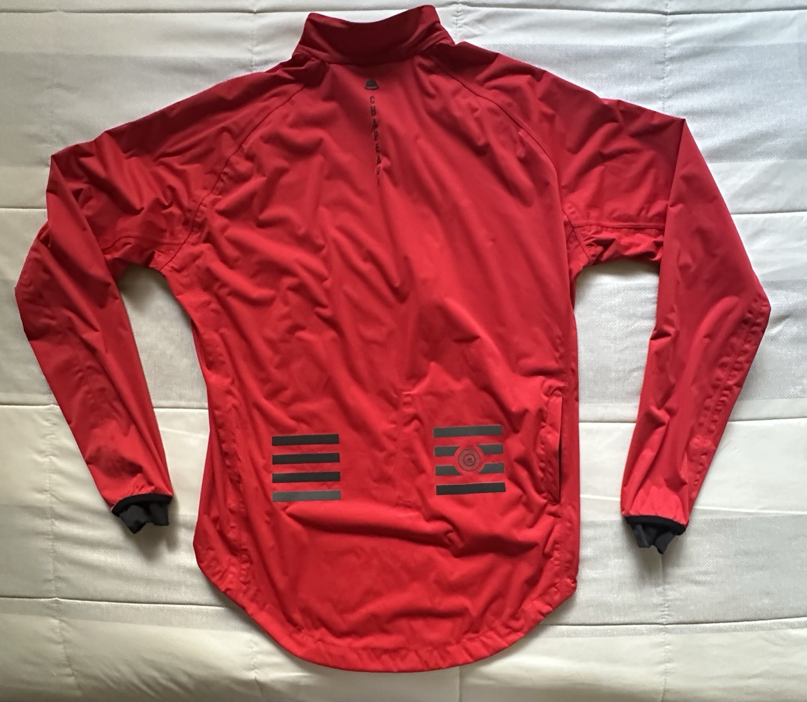 Chapeau Echelon Jacket Red Cycling Long Sleeve XL Waterproof Packable Slim READ