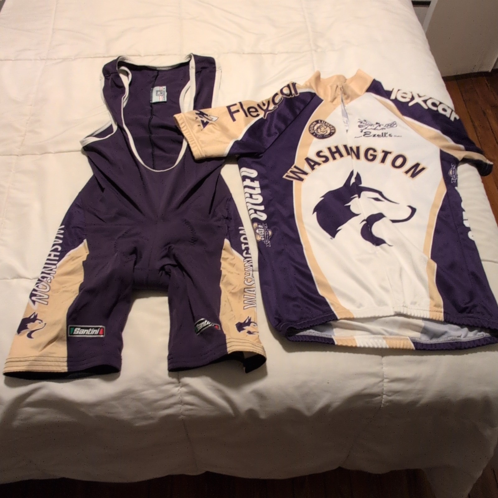 Santini Washington Huskies Cycling Jersey and Bib Men’s M