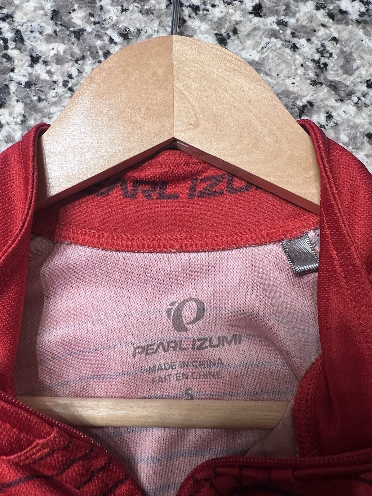 Pearl Izumi Men’s Striped Half Zip Cycling Jersey Pockets Mock Neck S Red