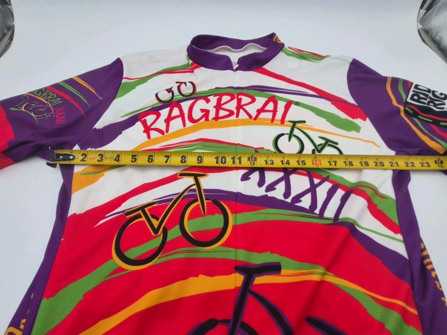 Vintage Voler 2004 RAGBRAI Iowa Cycling Jersey Men’s 3XL XXXL Back Pocket D