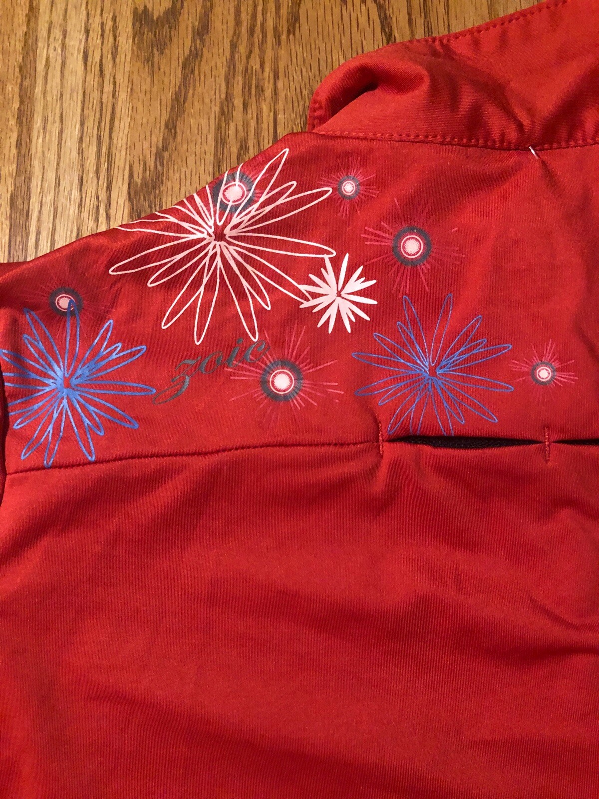 Zoic Cycling Jersey Red Collared Small Size Ideal For Commuting Going Out Cute!!