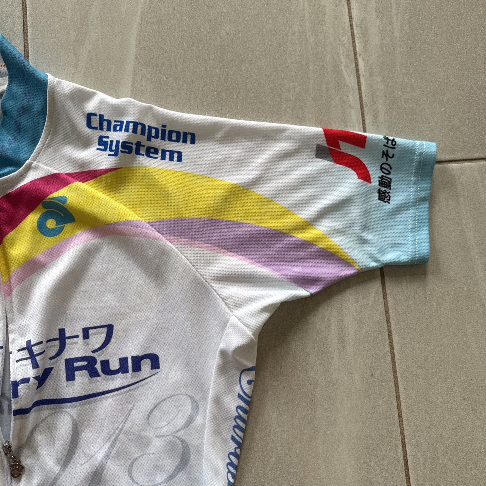Champion System Century Run 2013 Okinawa Japan Cycling Jersey Womens Medium Bike