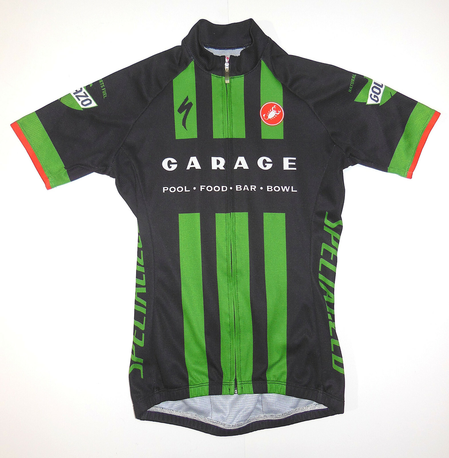 Castelli Cycling Jersey, Specialized, Garage Billiards, Seattle, Size: Small