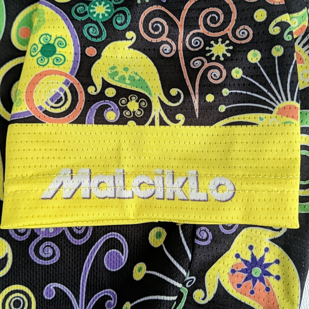 Malciklo Biking Cycling Shorts Jersey Set 2 piece Y2K Flower Power Hippie Groovy