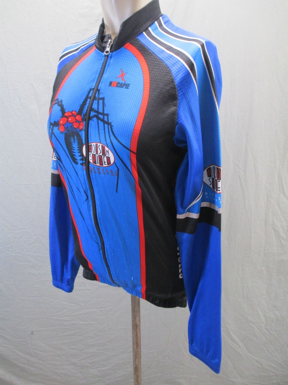 Hincapie Size M Mens Multicolor Cycling Compression Full Zip Athletic Jacket 569
