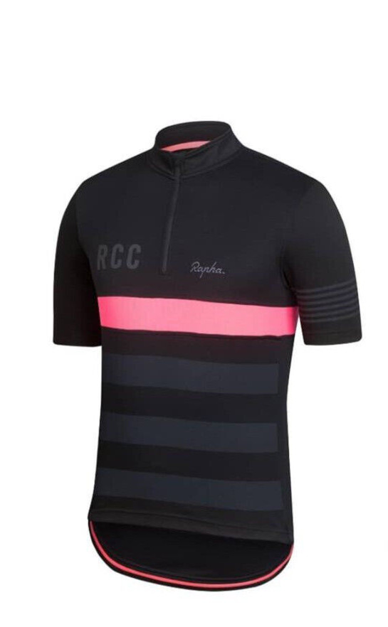 USED RAPHA RCC SHORT SLEEVE TRAINING CYCLING JERSEY LARGE SNUG FIT 19″ – 21.5″