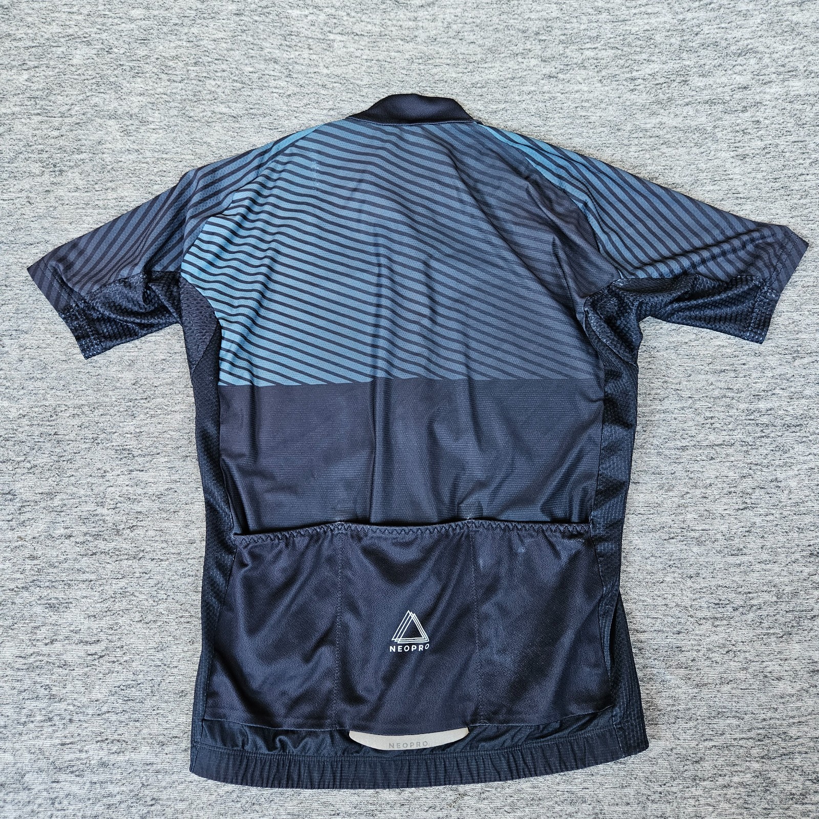NEOPRO Cycling CARBON JERSEY, Small, Blue Unisex Stretch Performance Full Zip