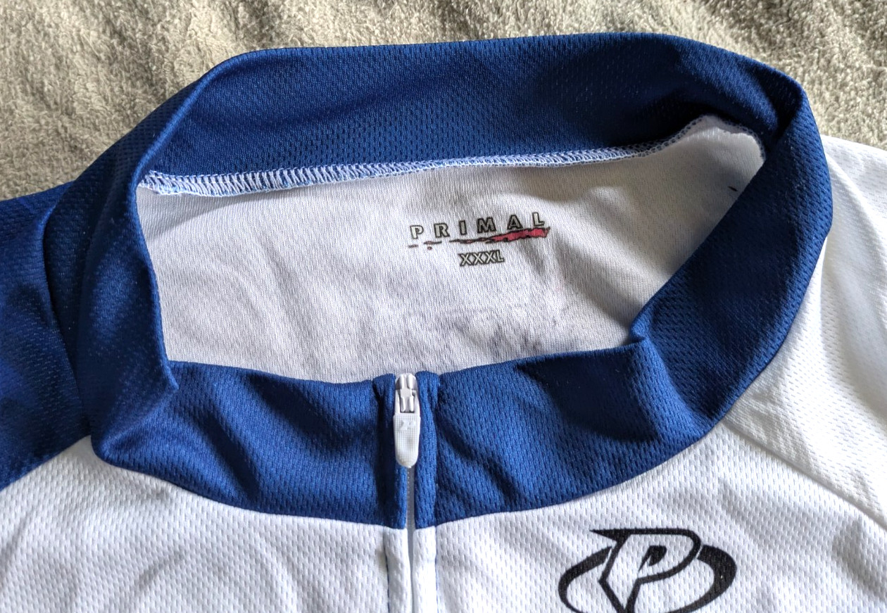 PRIMAL Colorado School of Mines Cycling Jersey Mens XXXL 3XL Blue White Bicycle