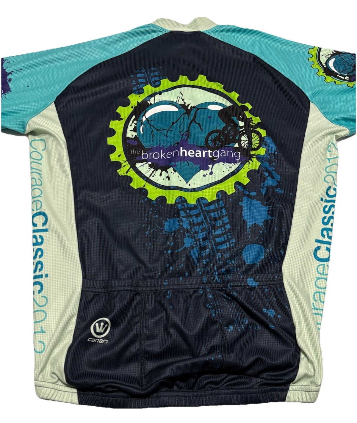 Canari Men’s Courage Classic 2012 Short Sleeve Cycling Shirt Jersey Size Medium