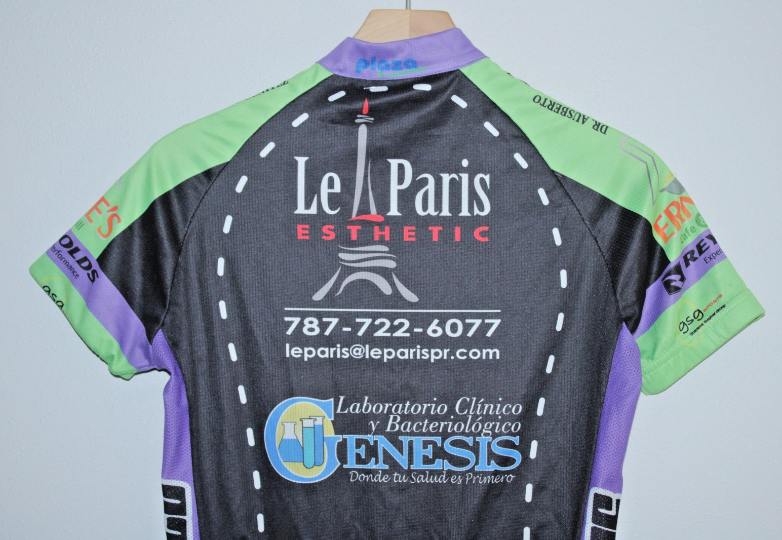 Siglox Woman’s Cycling Jersey XS Rear Pocket 36″ Chest 21/24″ T2B Zip Racing CX~