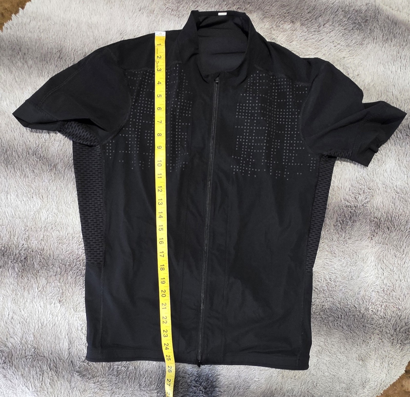 Lululemon Sea to Sky Men’s Cycling Jersey Black Full Zip – Size XL