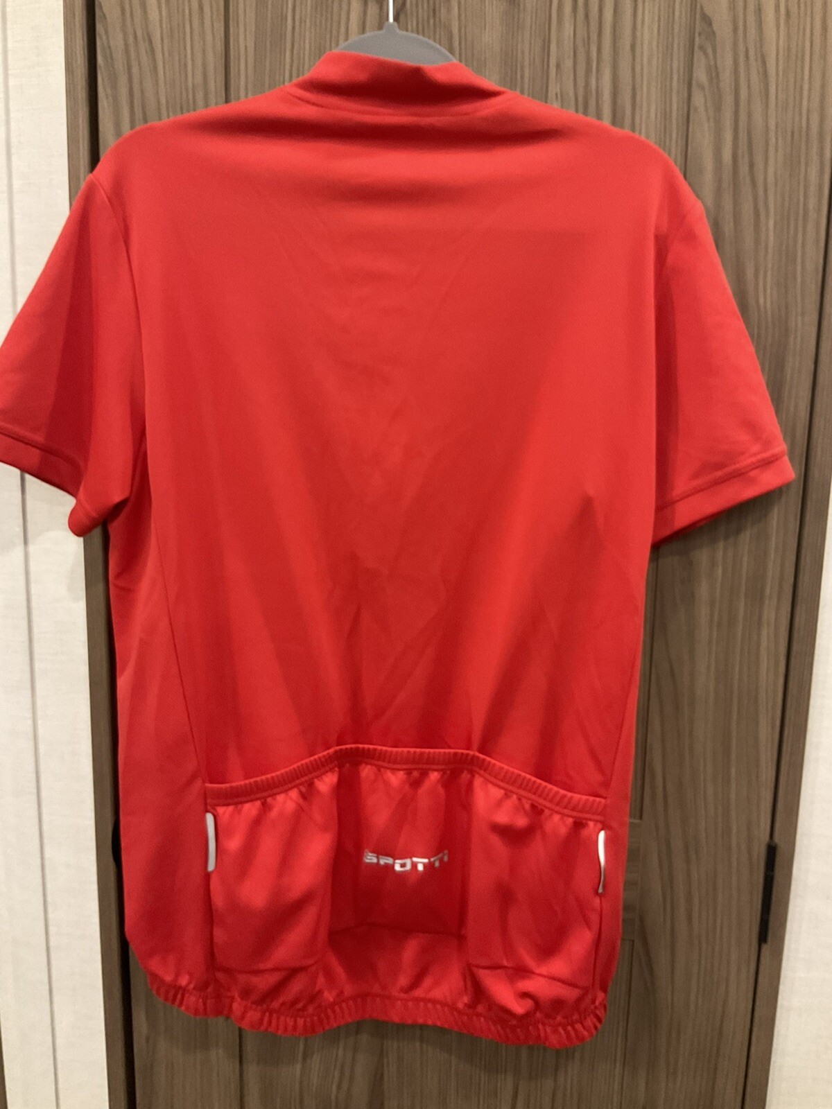SPOTTI Mens Short Sleeve ZIP Neck Bicycle Shirt Some Wear/spots See Photo Large