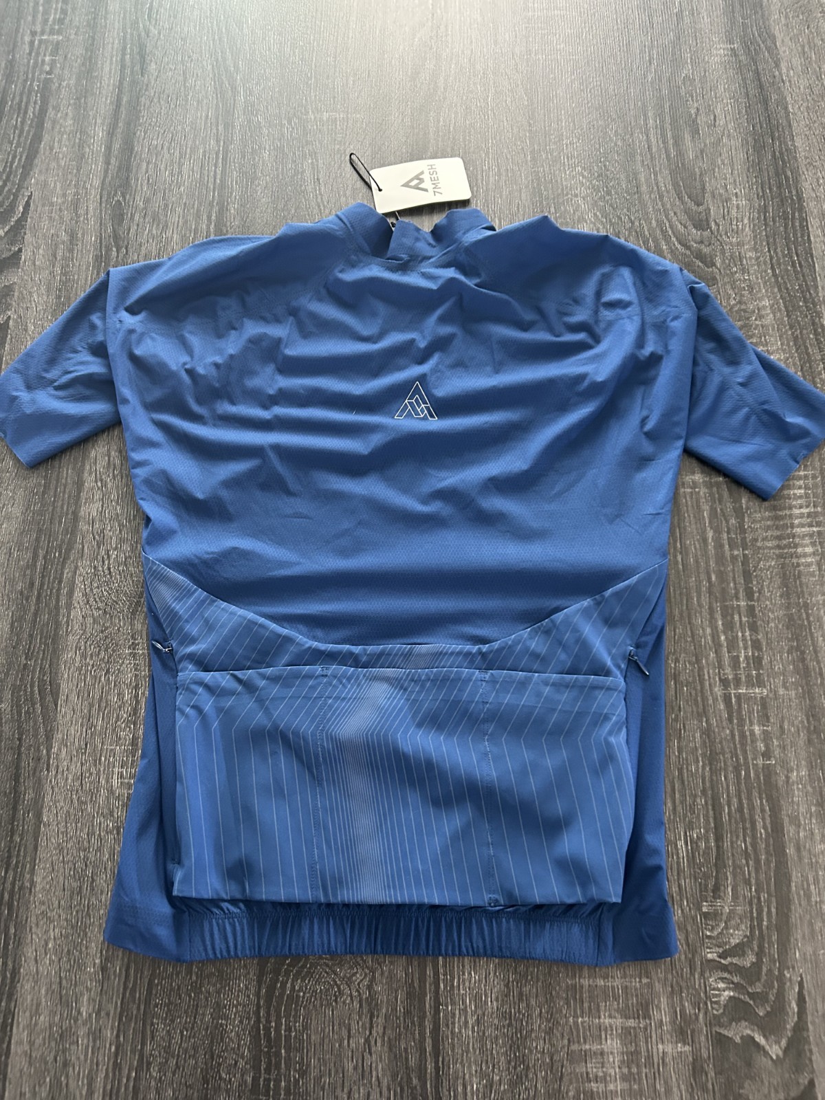 7 Mesh 7MESH Skyline Jersey Shirt SS Men’s Medium Cadet Blue Bike Cycling Poly
