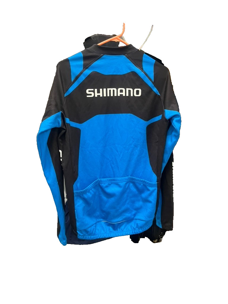 shimano long sleeve cycling jersey mens medium