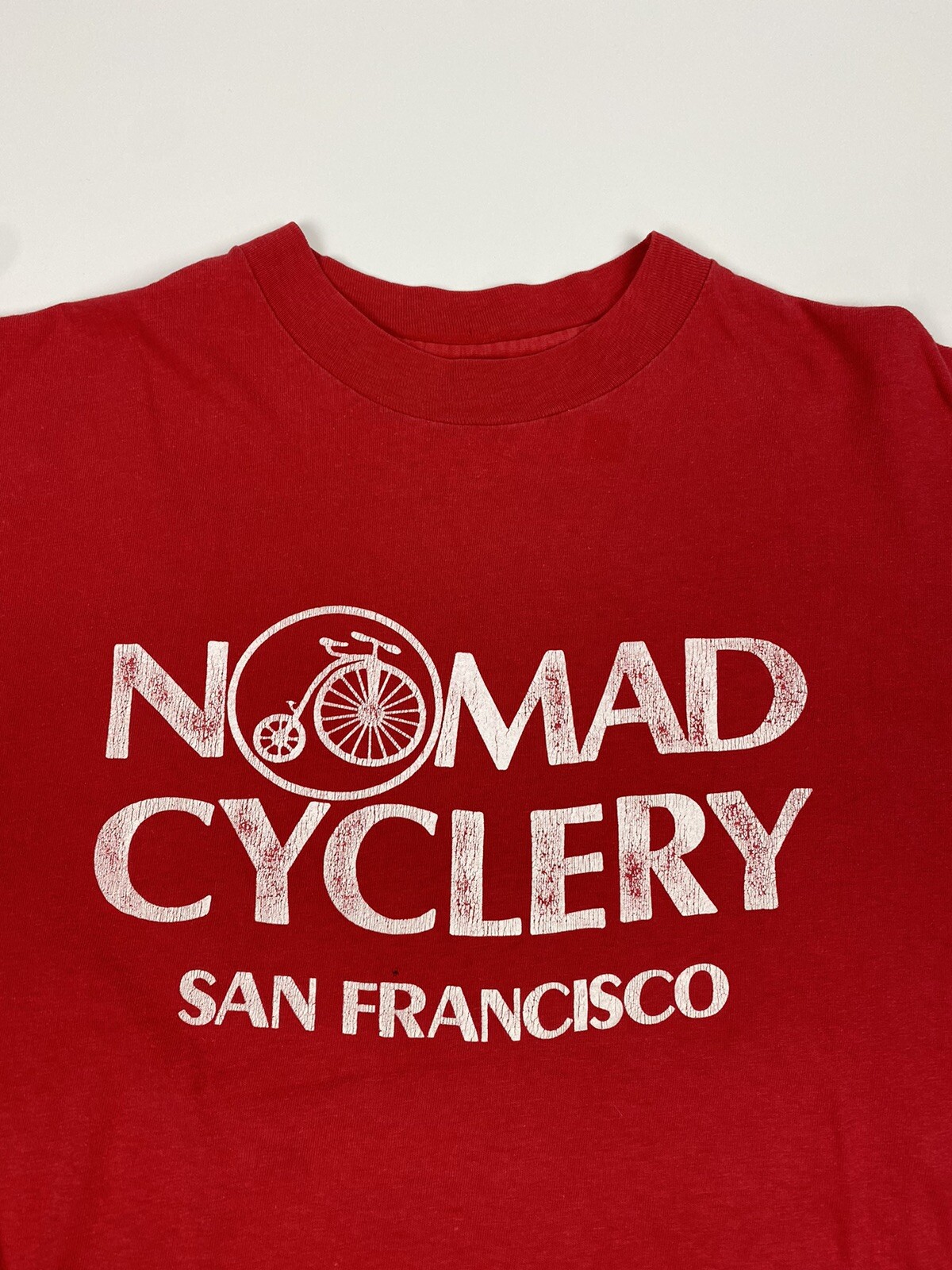 Vtg Nomad Cyclery San Francisco California Shirt Single Stitch Bicycle Shop L