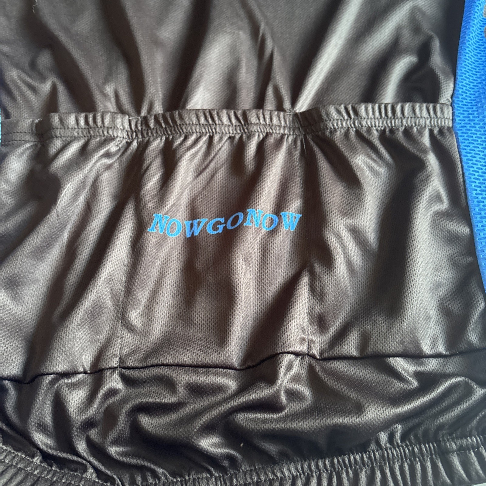 CyCling Cycling Jersey Mens Black Full Zip Rear Pockets Polyester Size L NWT.