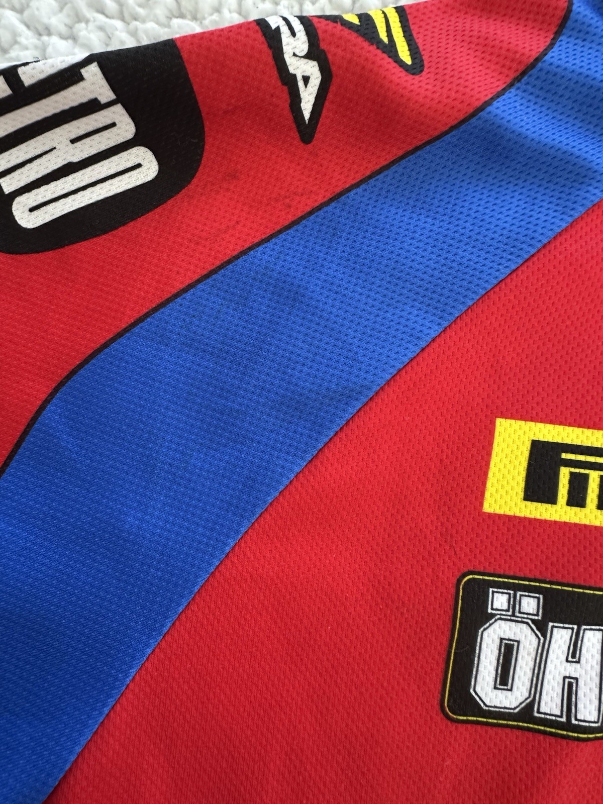 Vintage Cannondale Cycling Team Pirelli Ohlins Wiseco Short Sleeve Jersey Medium