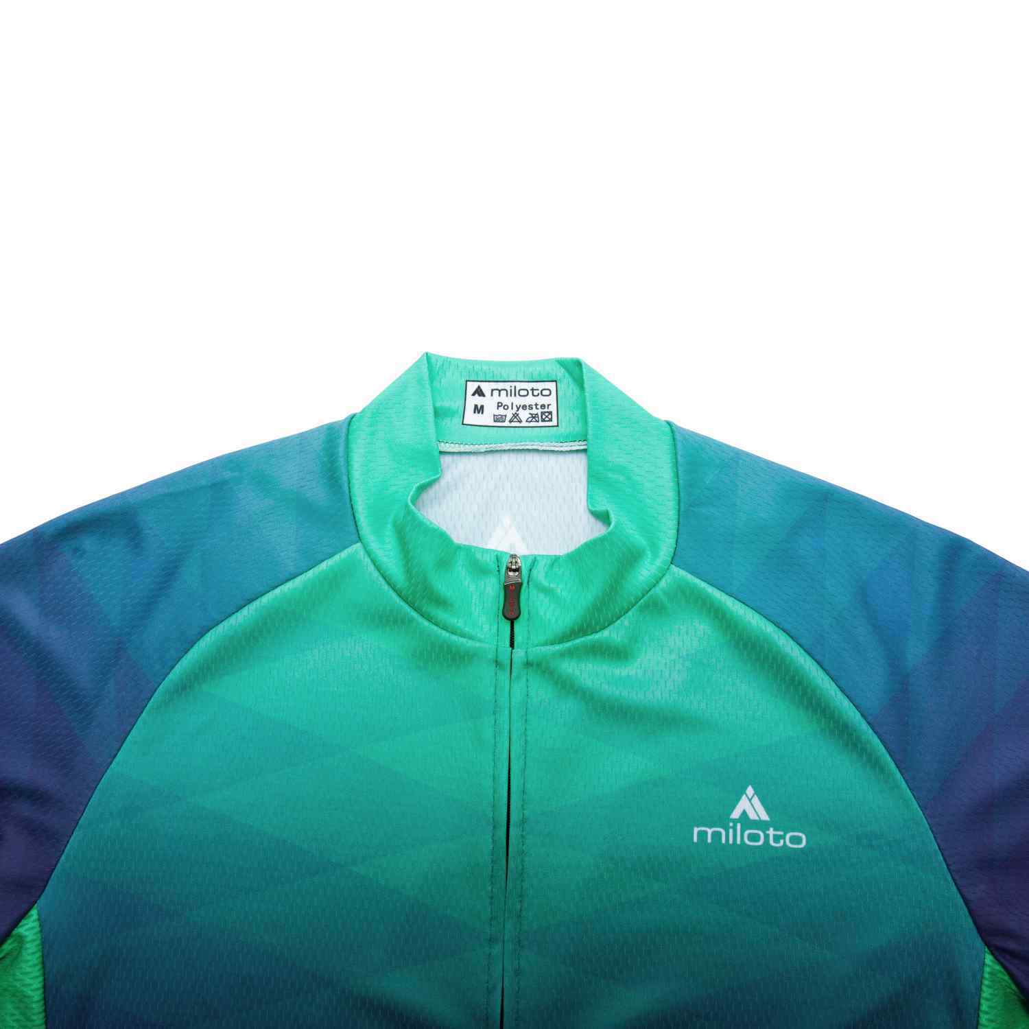 Miloto Men’s Cycling Jersey Full Zip Short Sleeve Bike Bicycle Cycling Shirt Top
