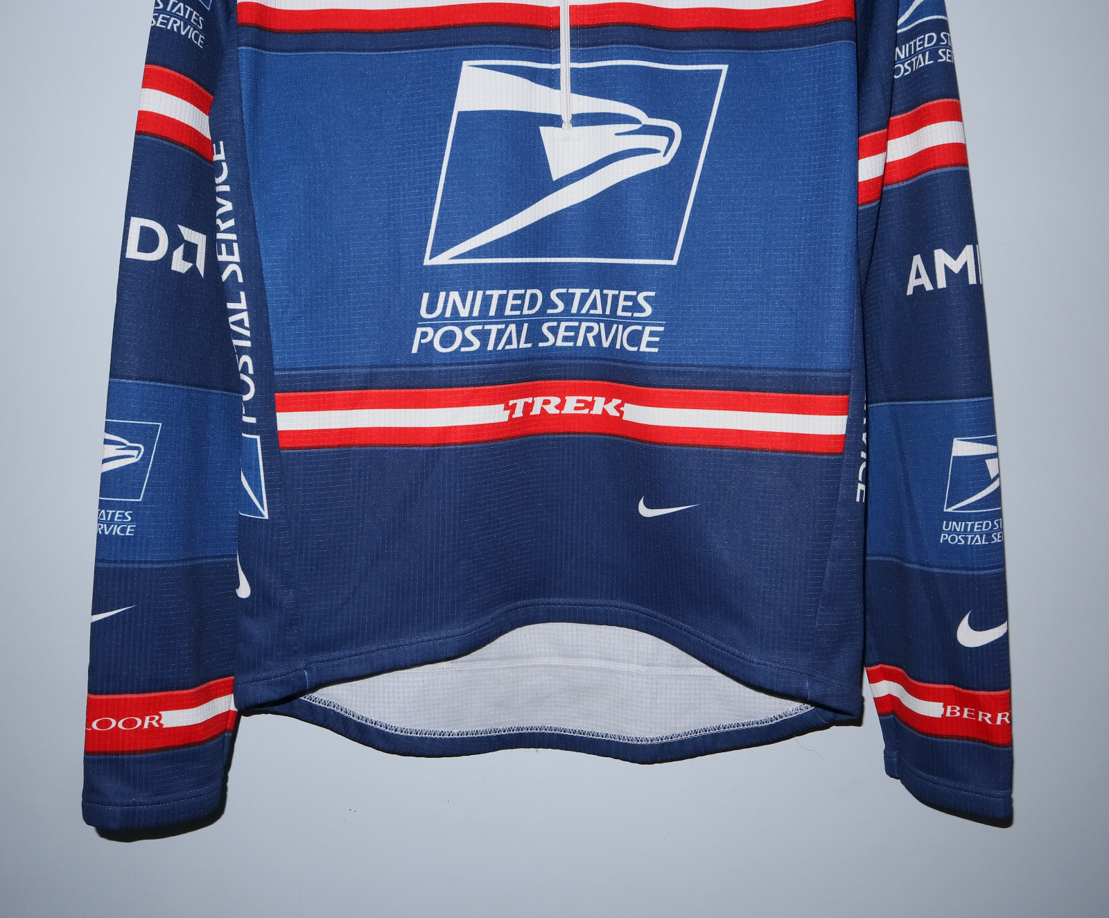 NIKE Mens Long Sleeve US Postal USPS Trek Tour de France Jersey Size L