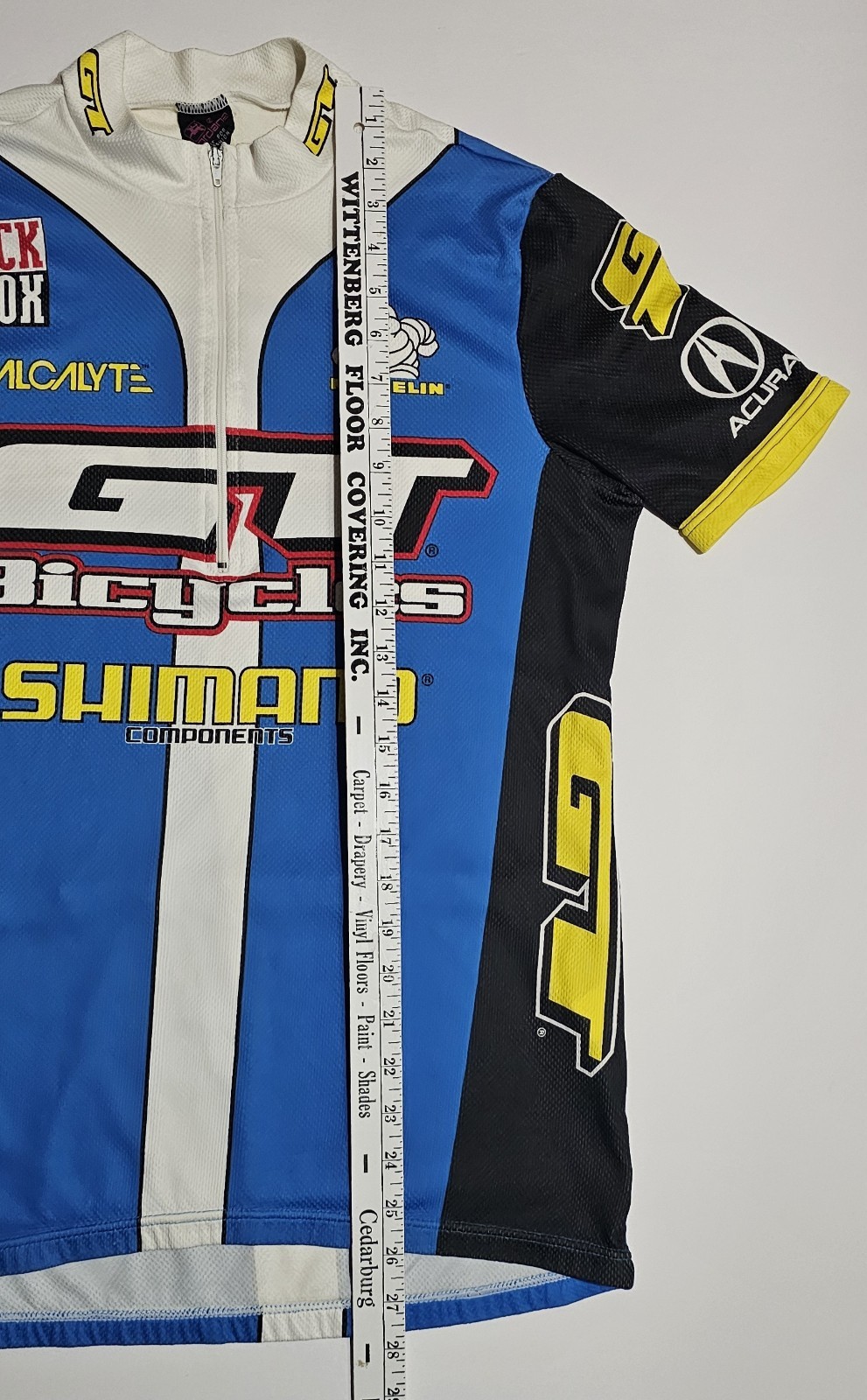 Vintage GT Bicycles Shimano De Marchi Jersey RockShox Michelin 1/4 zip