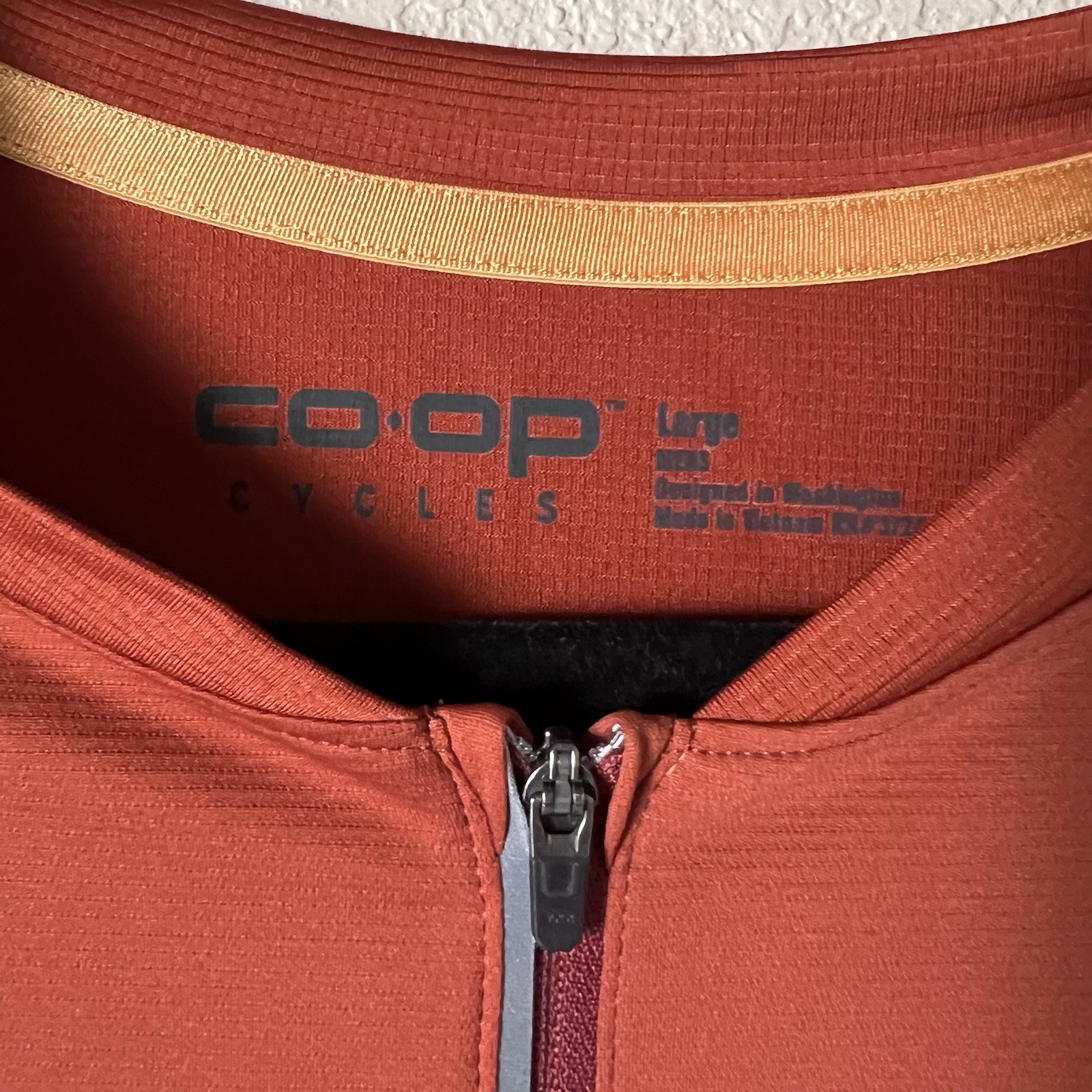 Coop Cycles Reflective Cycling Jersey Large Orange Short Sleeve REI