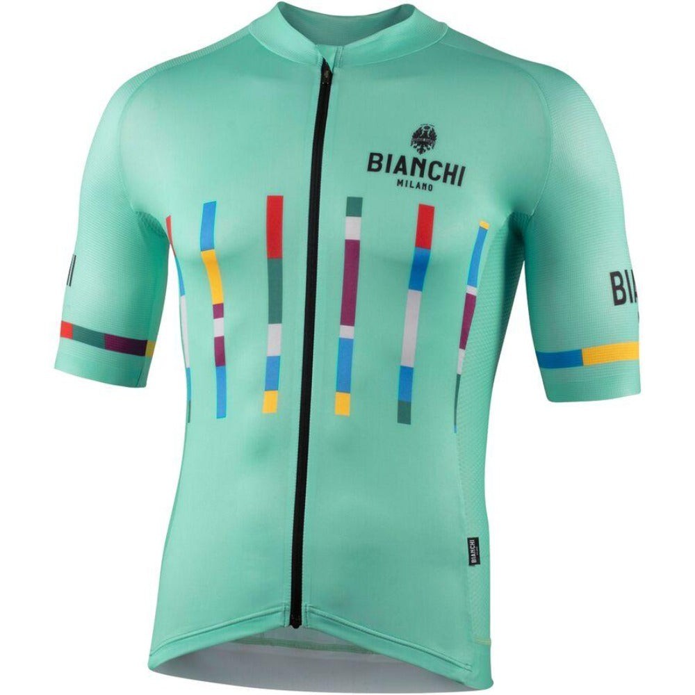 Bianchi Milano Fanaco Men’s Cycling Jersey (Celeste) S, M, L, XL, 2XL