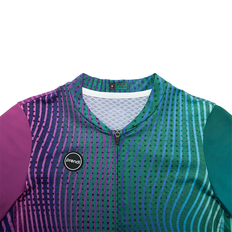 PRENDI Women Cycling Jersey Short Sleeve Laser Cut Pro Bicycle Clothing