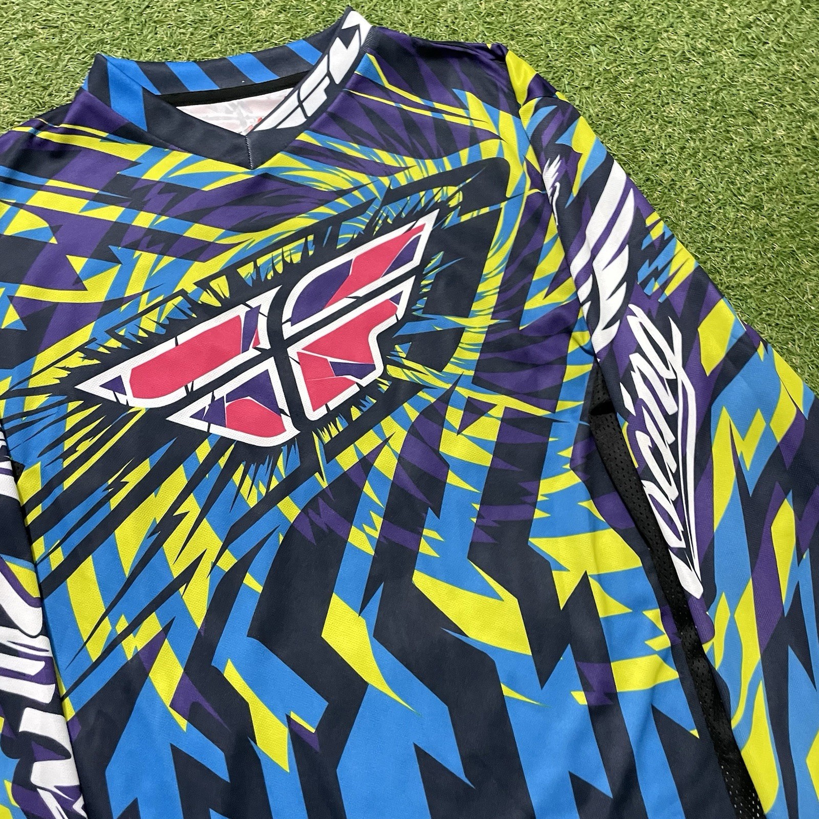 Fly Racing Kinetic Motocross Jersey Long Sleeve Shirt Men’s Size Medium M