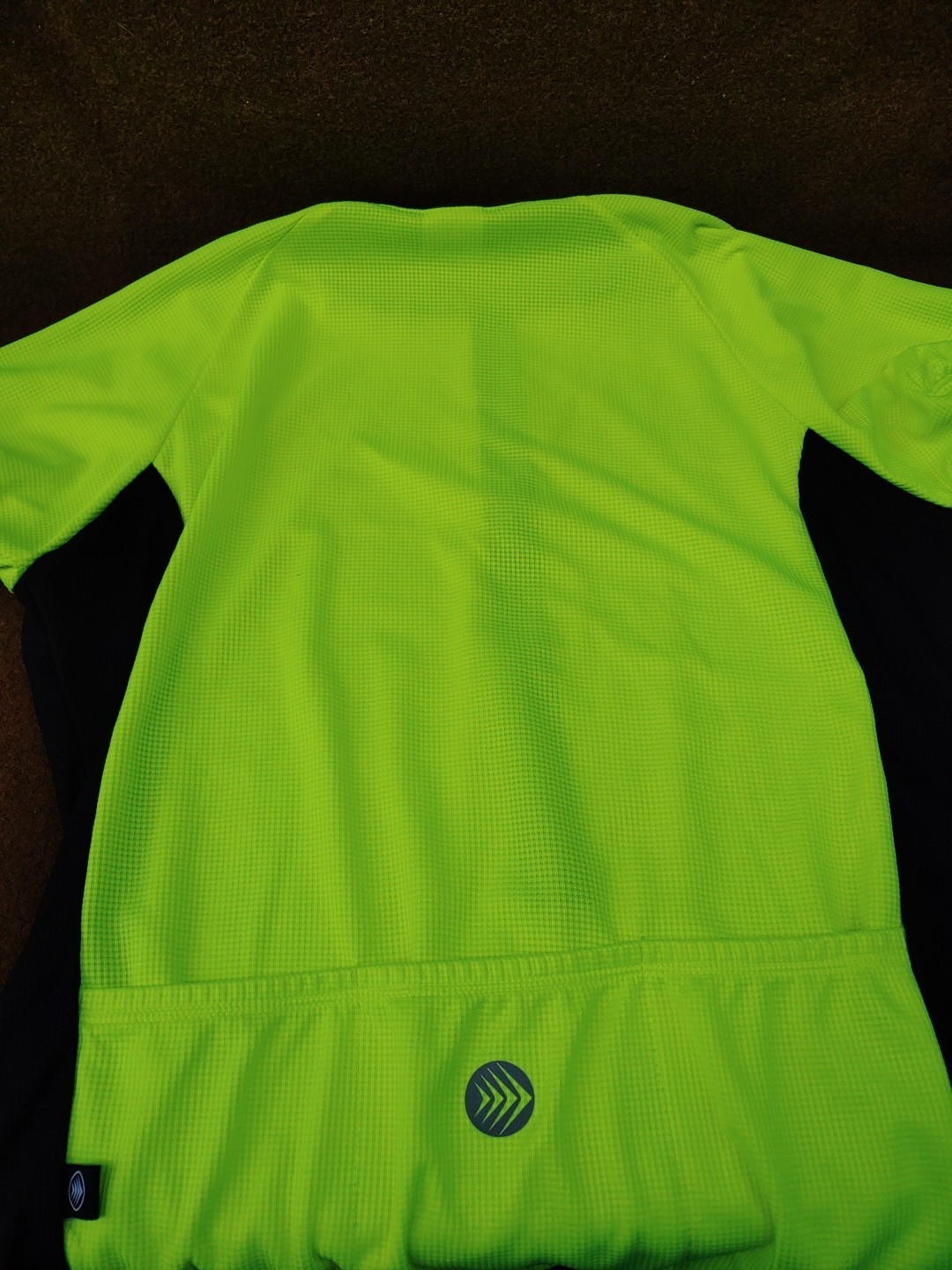 Women’s Cycling Jersey – Size Women’s M – Neon Yellow, Collared, Made in USA